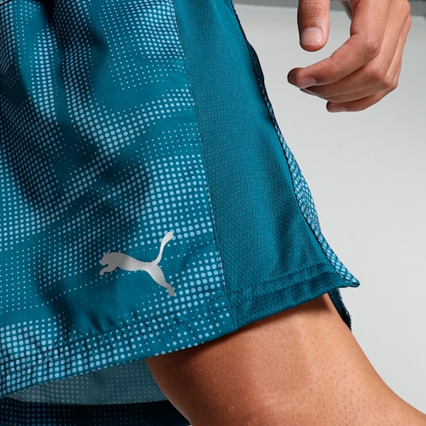 RUN FAV VELOCITY Men's Printed 7" Running Shorts, Ocean Tropic, extralarge-IND